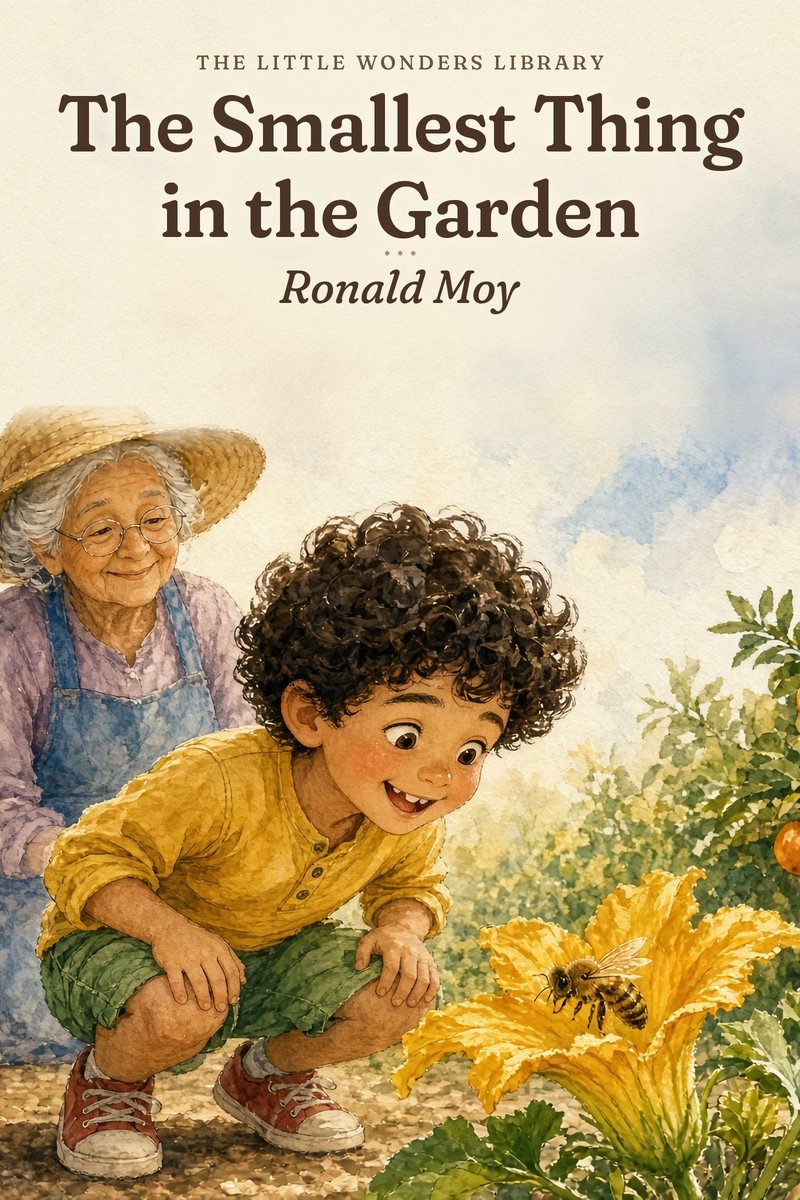 Cover art for The Smallest Thing in the Garden, a picture book in the works by Ronald Moy